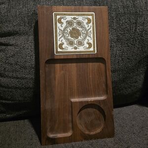 Georges Briard | Wood and Tile Cheese Tray